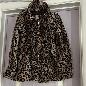 Leopard Print Kids Jacket by Nannette size 6x
